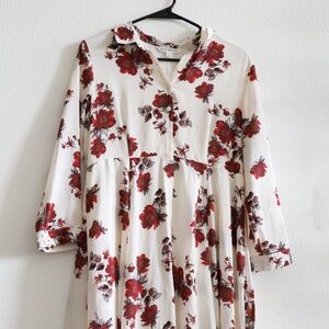 DownEast Vintage-Inspired Floral Maxi Dress